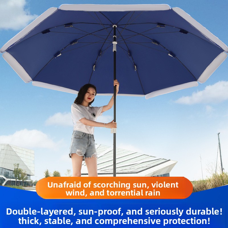 Commercial Printing Logo - Ultra Large Outdoor Round Sun Umbrella