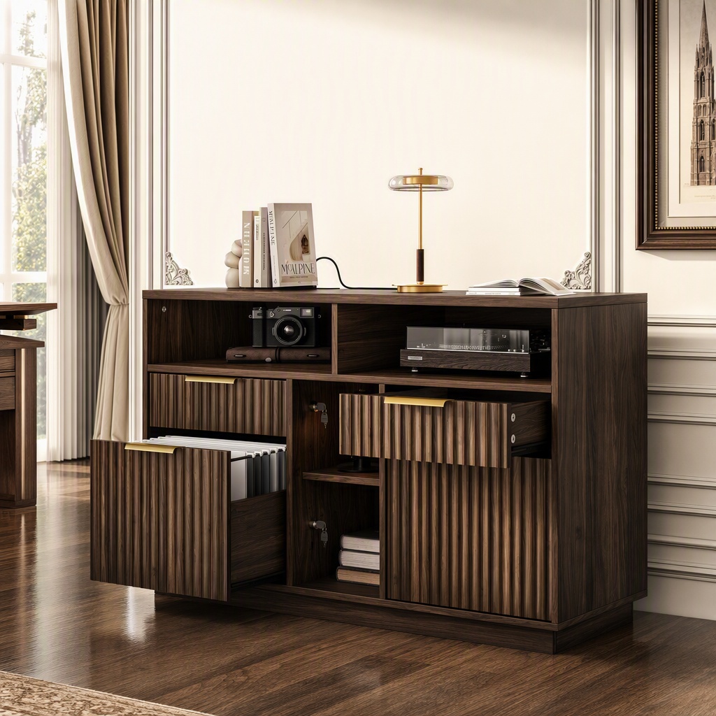 4 Drawer File Cabinet, Fluted  - Commercial Printer 评论和价格
