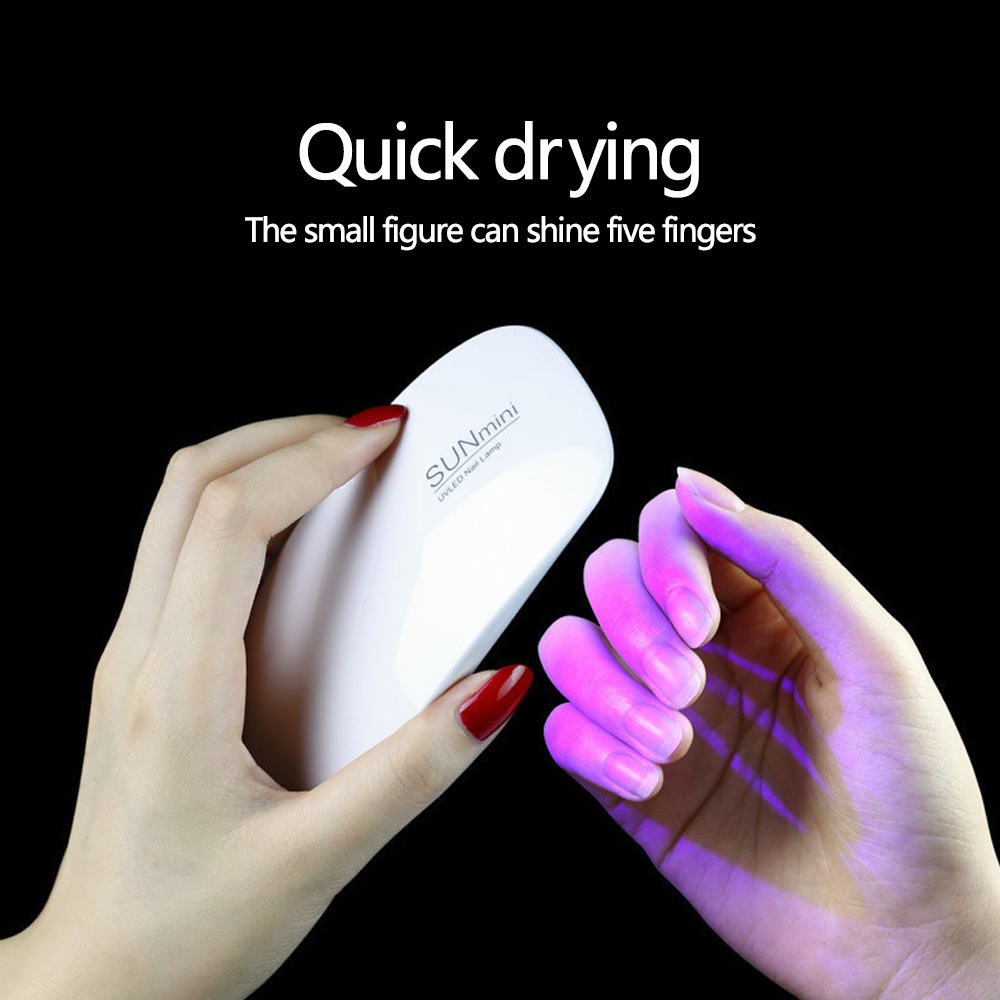 Portable 6 LED UV Nail Lamp 6W - Exposure Unit Uv 评论和价格