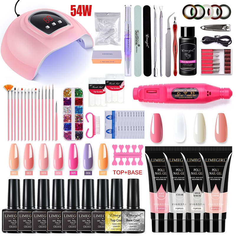 Nail Extension Kit Acrylic Gel - Exposure Unit Uv 评论和价格