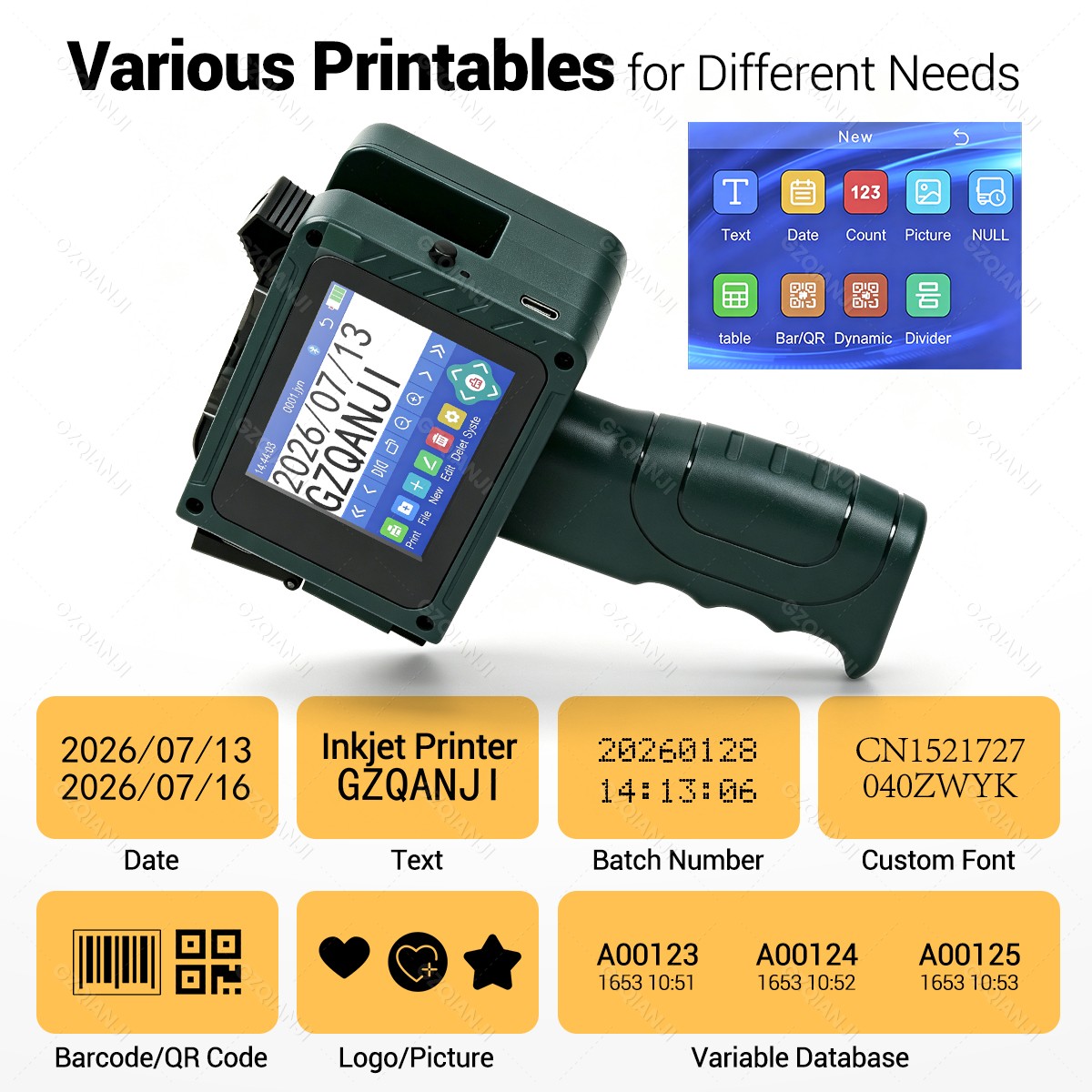 Bluetooth 12.7mm Mini Inkjet P - Commercial Printing Logo 评论和价格