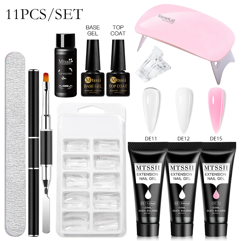 Mtssii 17PCS/Set 20ml Nail Ext - Exposure Unit Uv 评论和价格