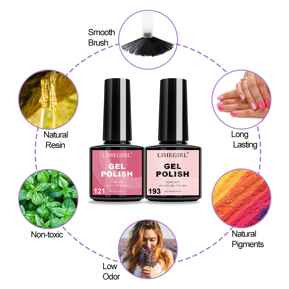Limegirl Nail Gel Polish Set w - Exposure Unit Uv 评论和价格